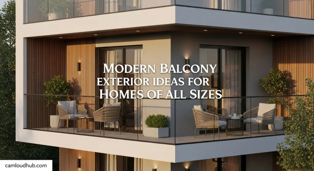 Modern Balcony Exterior Ideas for Homes of All Sizes