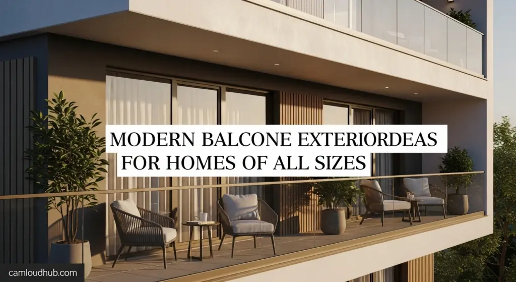 Modern Balcony Exterior Ideas for Homes of All Sizes