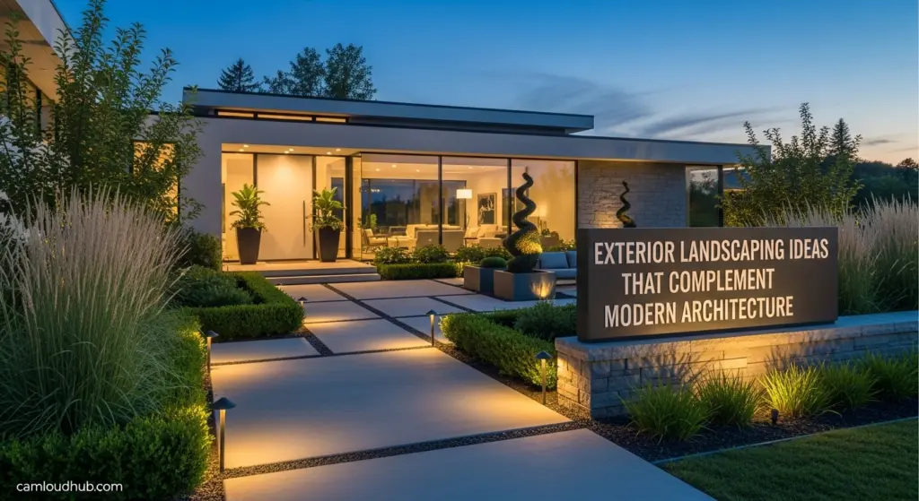 Exterior Landscaping Ideas That Complement Modern Architecture