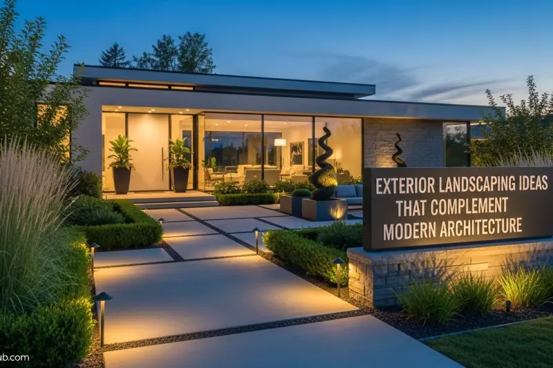 Exterior Landscaping Ideas That Complement Modern Architecture