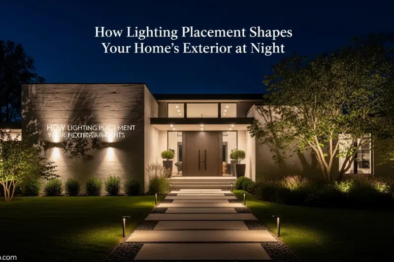 How Lighting Placement Shapes Your Home’s Exterior at Night: Modern Trend 2025