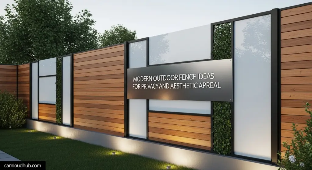 Modern Outdoor Fence Ideas for Privacy and Aesthetic Appeal