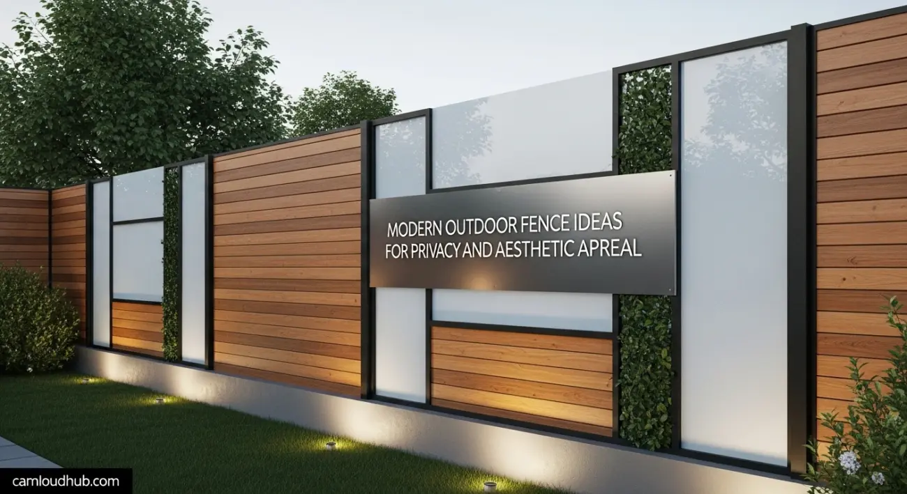Modern Outdoor Fence Ideas for Privacy and Aesthetic Appeal