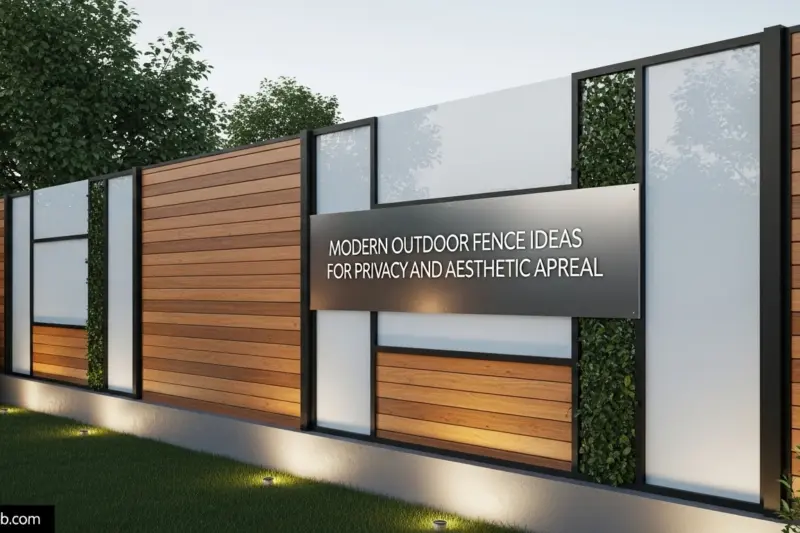 Modern Outdoor Fence Ideas for Privacy and Aesthetic Appeal