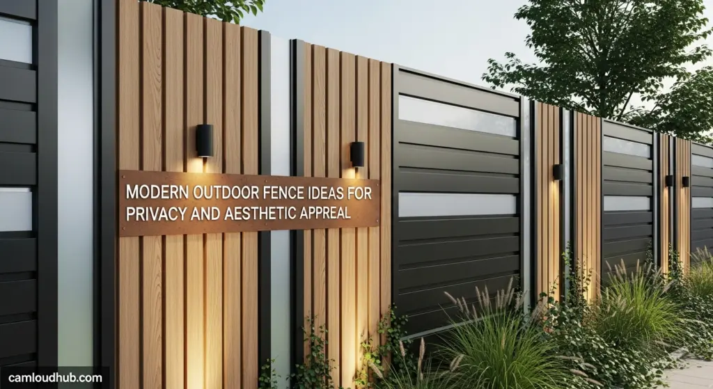 Modern Outdoor Fence Ideas for Privacy and Aesthetic Appeal