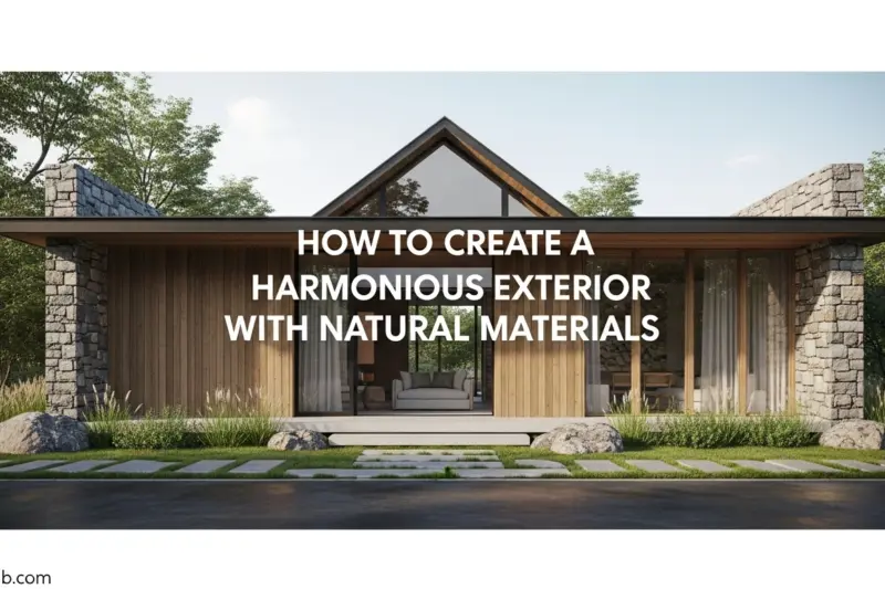 How to Create a Harmonious Exterior with Natural Materials