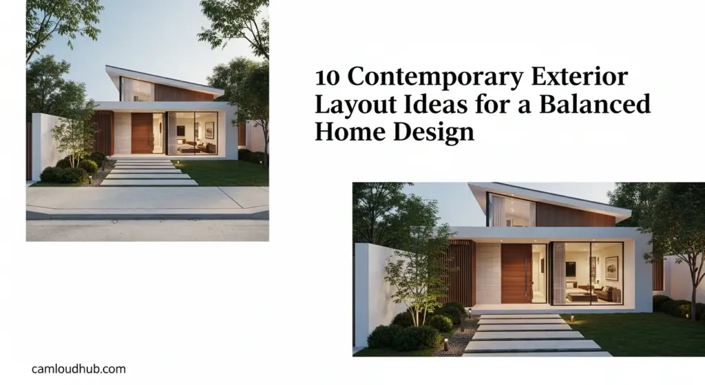 10 Contemporary Exterior Layout Ideas for a Balanced Home Design