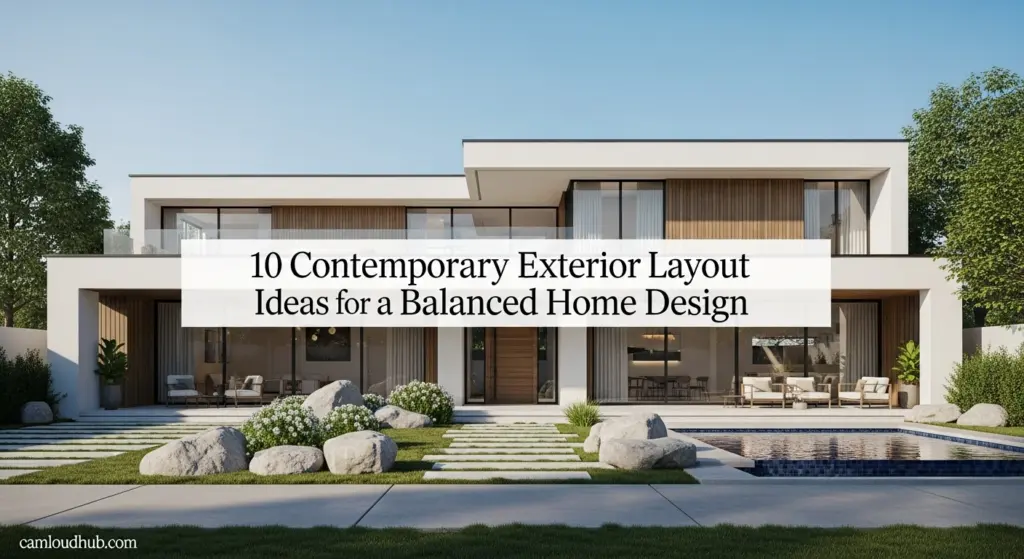 10 Contemporary Exterior Layout Ideas for a Balanced Home Design