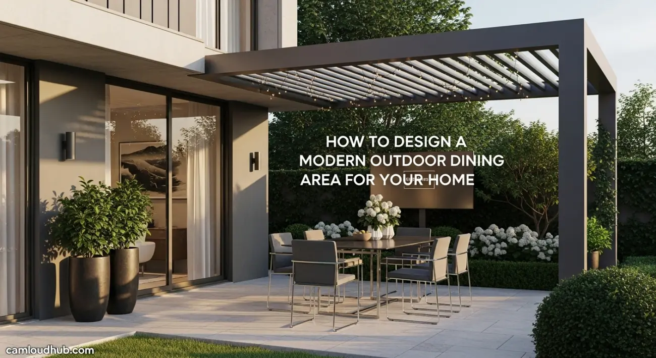 How to Design a Modern Outdoor Dining Area for Your Home