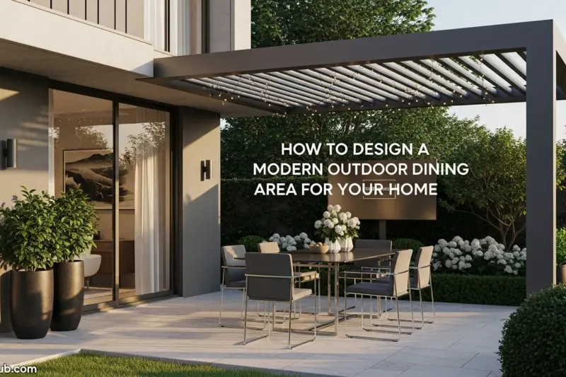 How to Design a Modern Outdoor Dining Area for Your Home
