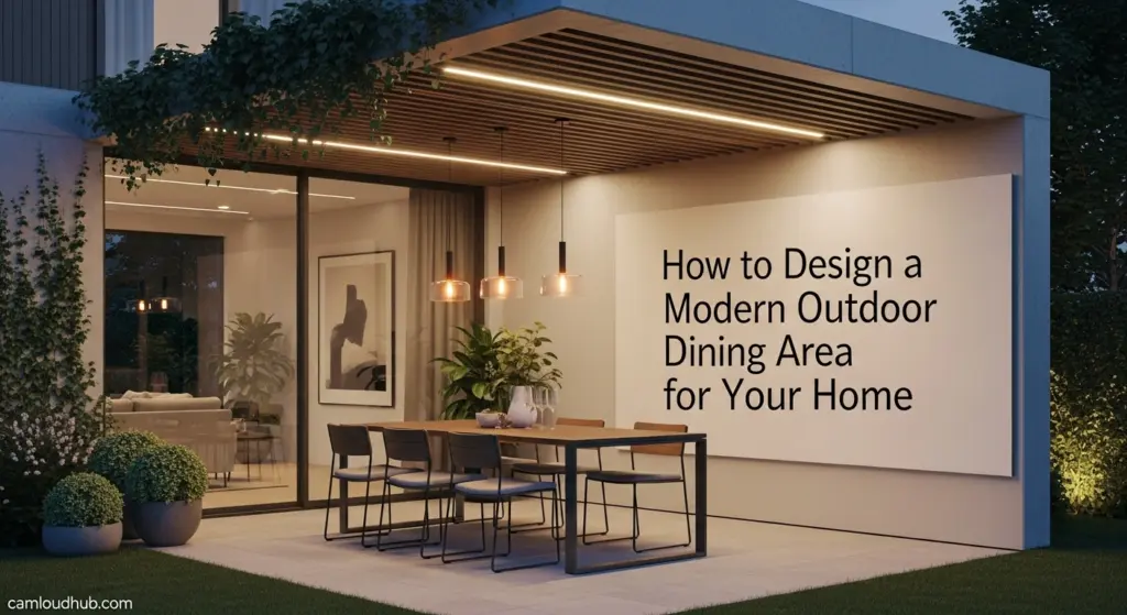 How to Design a Modern Outdoor Dining Area for Your Home