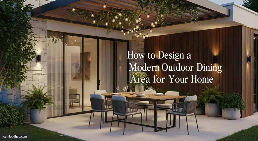 How to Design a Modern Outdoor Dining Area for Your Home