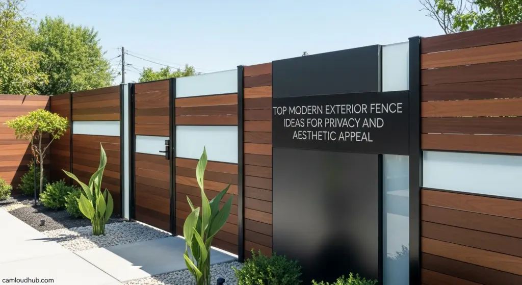 Top Modern Exterior Fence Ideas for Privacy and Aesthetic Appeal