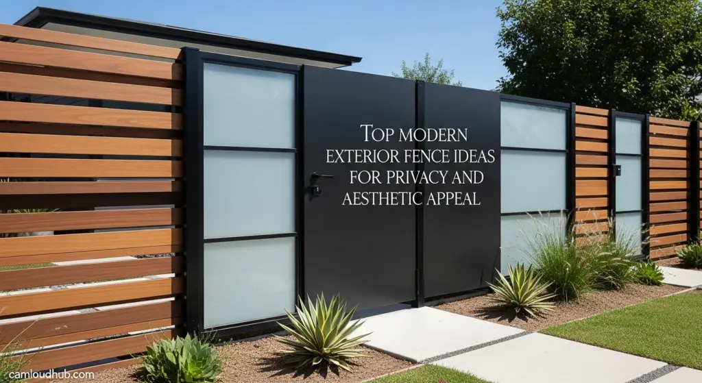 Top Modern Exterior Fence Ideas for Privacy and Aesthetic Appeal