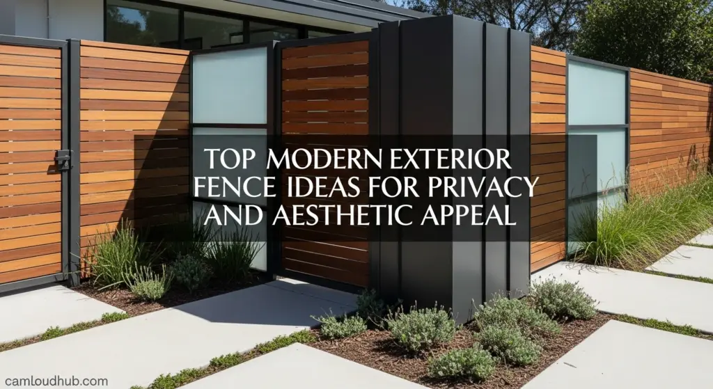 Top Modern Exterior Fence Ideas for Privacy and Aesthetic Appeal