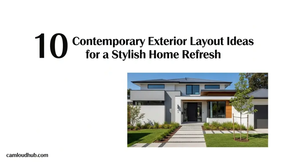 10 Contemporary Exterior Layout Ideas for a Stylish Home Refresh
