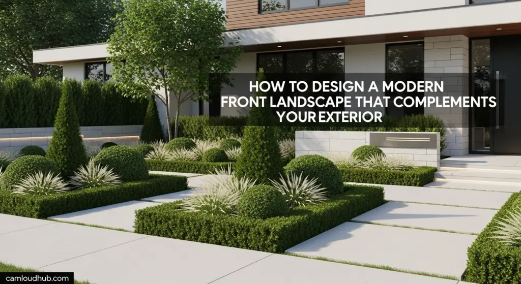 How to Design a Modern Front Landscape That Complements Your Exterior