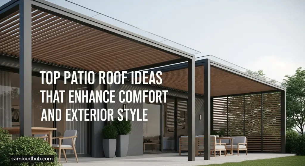 Top Patio Roof Ideas That Enhance Comfort and Exterior Style