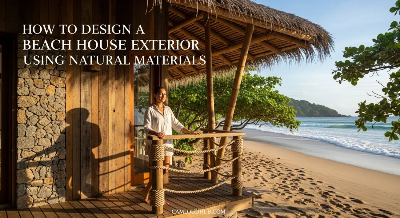 Beach House Exterior Using Natural Materials