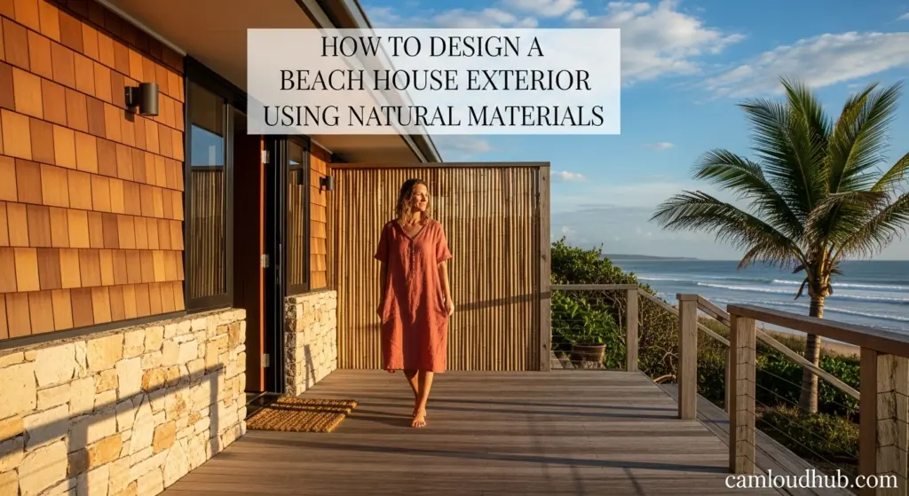Beach House Exterior Using Natural Materials
