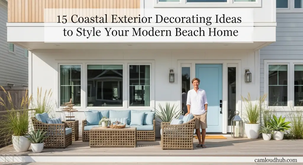 15 Beautiful Coastal Exterior Decorating Ideas to Style Your Modern Beach Home 5 Coastal Exterior Decorating Ideas